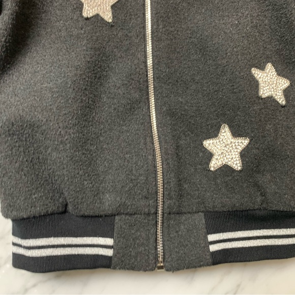 Truly Me Girls Bomber Jacket Charcoal Rhinestone 6 - Picture 9 of 16